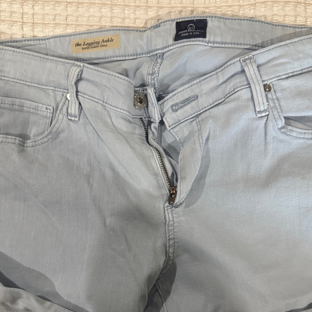 AG Adriano Goldschmied Soft Blue Skinny Jeans